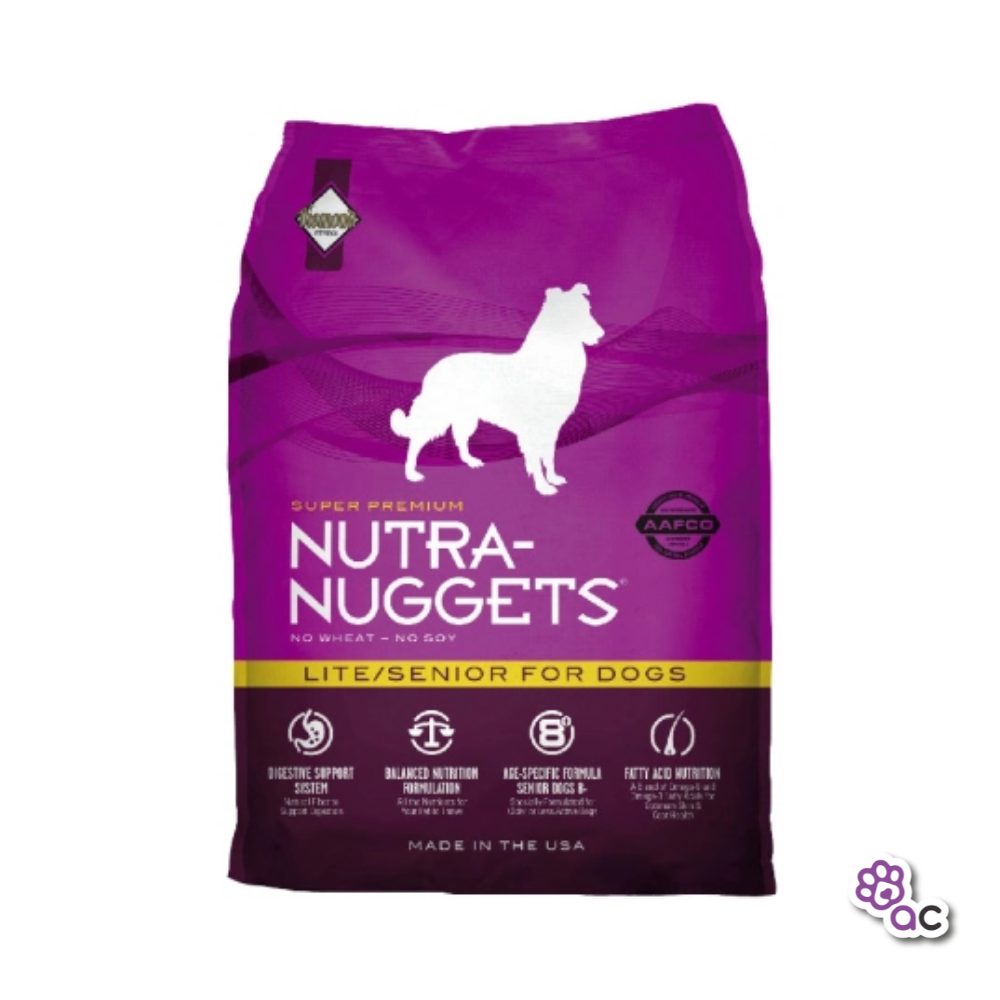 NUTRA NUGGETS LITE/SENIOR CANINO