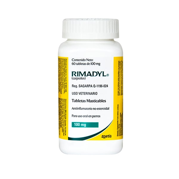 RIMADYL 100 MG X CAP O FRASCO DE 60 CAP